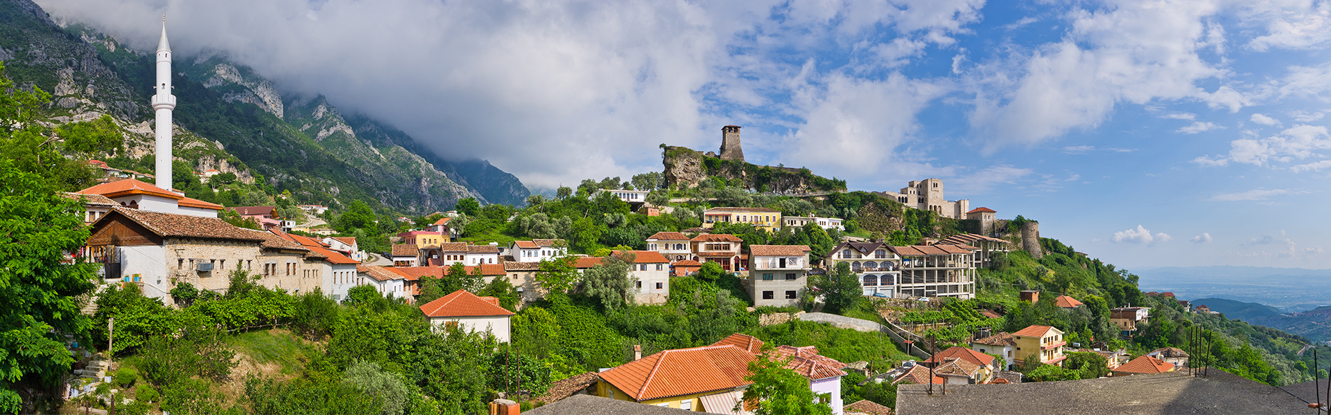 Kruja castello, tour dell'Albania, viaggio in Albania