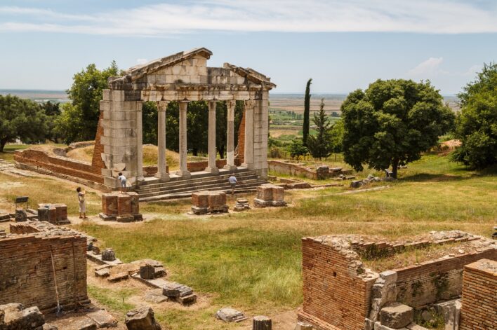 Tempio di Artemide al parco archeologico di Apollonia in Albania