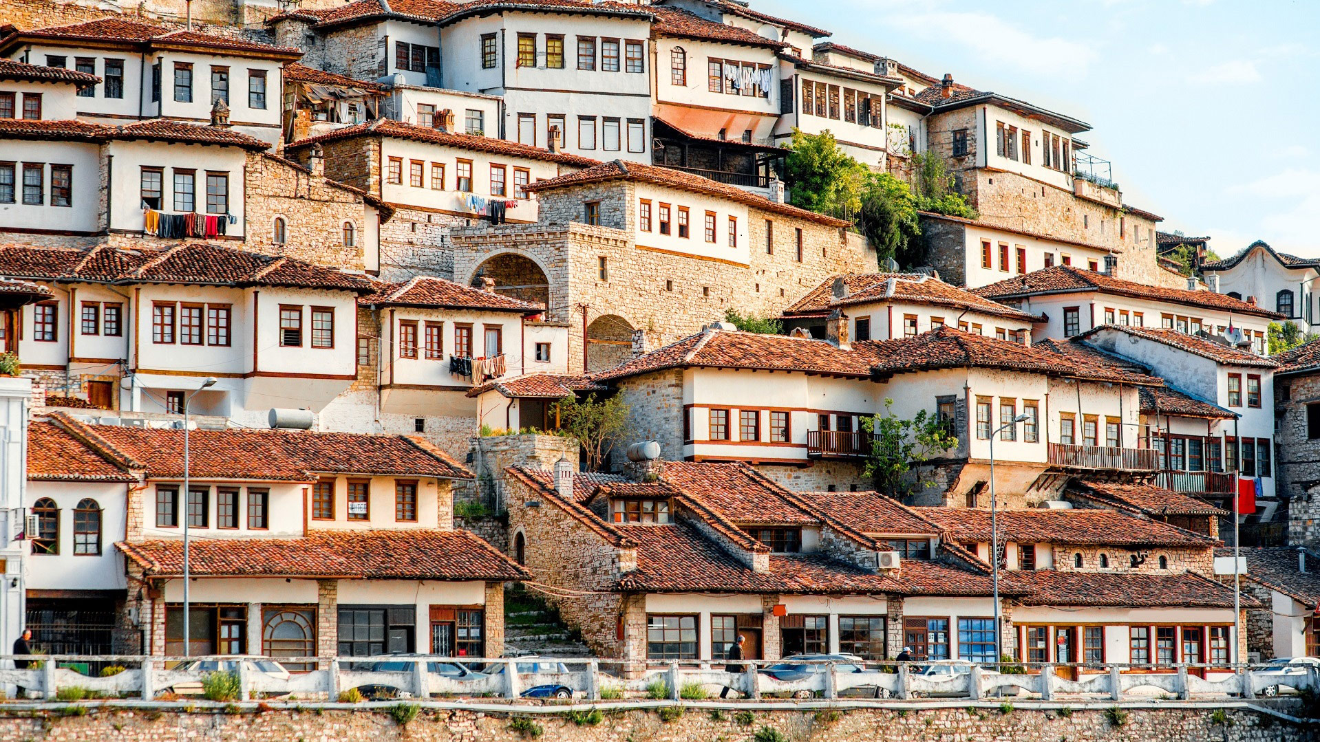Tipiche case ottomane di Berat in Albania