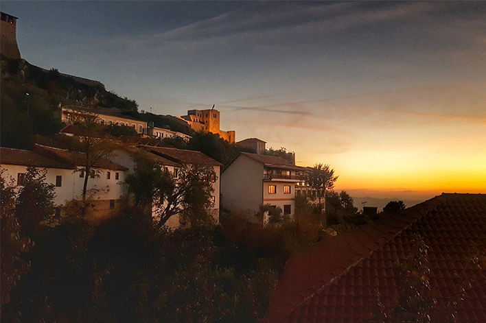 Castello di Kruja al tramonto