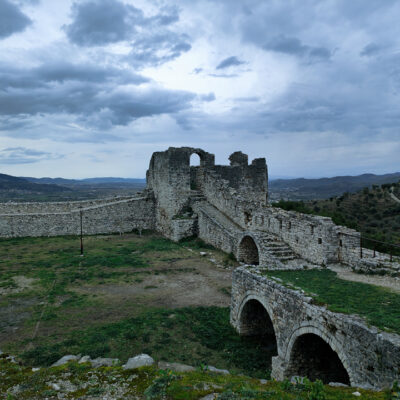 Le mura del castello di Berat in Albania