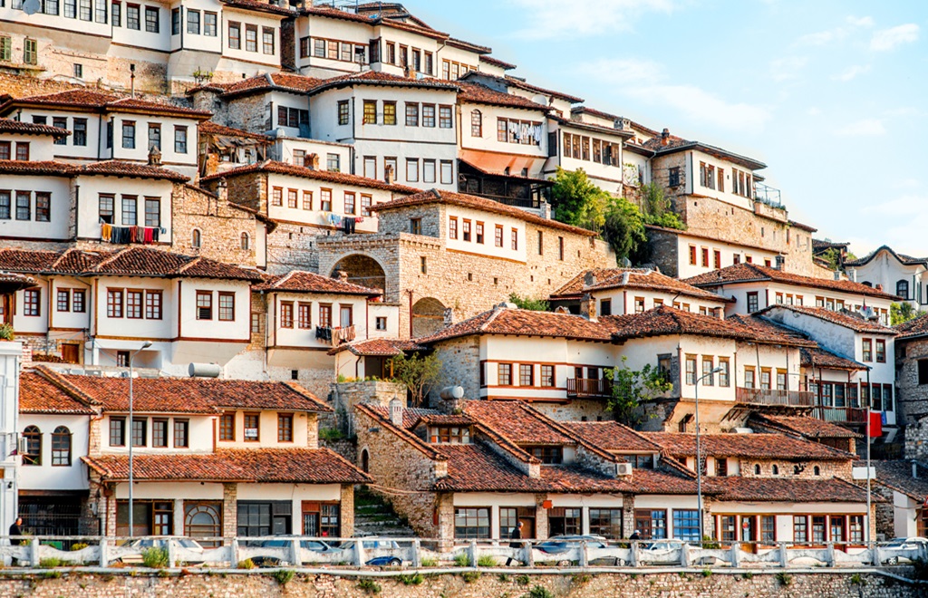 Berat quartiere Mangalem case ottomane